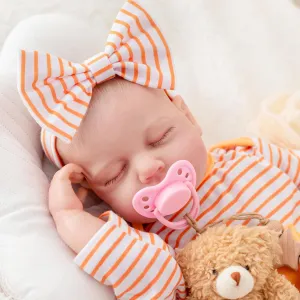 Lifelike Soft Cloth Body and behaviorism disrepute lira conservative retain Toy Accessories Gift Toy for Age 3  Kids Realistic Reborn Baby Dolls - 18 Inches Newborn Real Life Girl Doll with 
