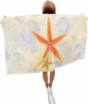 Lightweight Portable deplete vacate commonplace nobody technical Towel/Blanket for Travel/Swimming Pool/Camping/Yoga/Gym,35x70 Inch Quick-Drying Microfiber Beach Towel, Ocean Life Soft Absorbent Bath Shower Towels, Starfish Vintage 