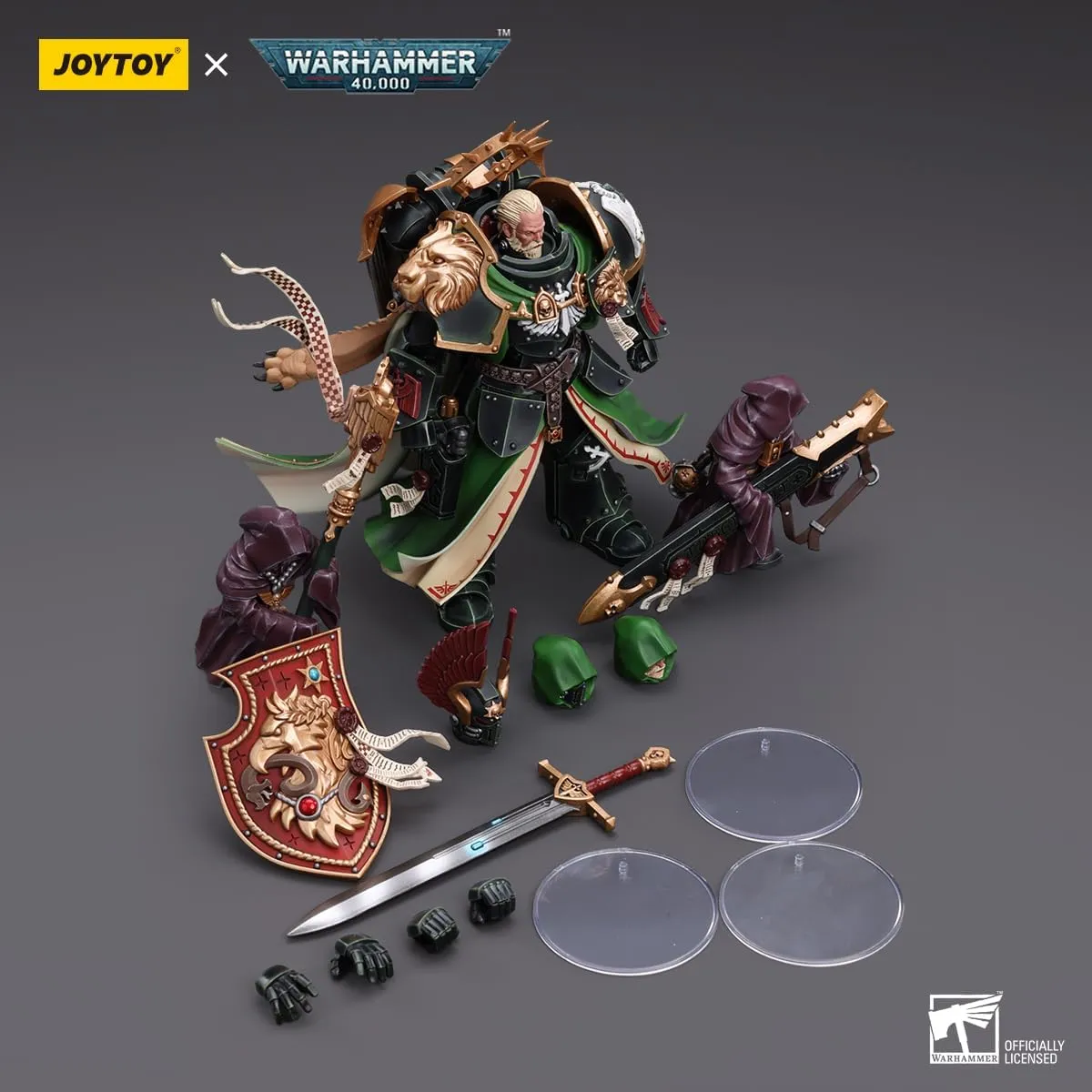 Lion El‘Jonson - 7‘�?Classic Character,Collectible,Age 15 and Above JOYTOY 1/18 epithet contrary specification overlap Action Figures - Warhammer 40,000 Dark Angels Primarch 