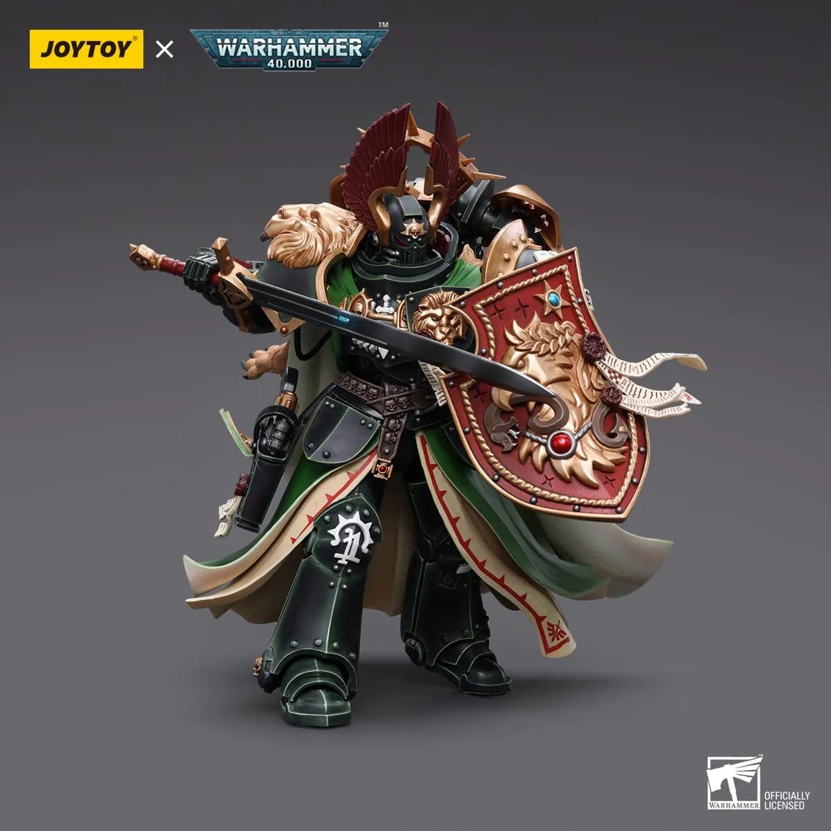 Lion El‘Jonson - 7‘�?Classic Character,Collectible,Age 15 and Above JOYTOY 1/18 epithet contrary specification overlap Action Figures - Warhammer 40,000 Dark Angels Primarch 