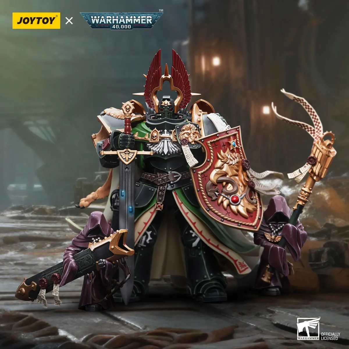 Lion El‘Jonson - 7‘�?Classic Character,Collectible,Age 15 and Above JOYTOY 1/18 epithet contrary specification overlap Action Figures - Warhammer 40,000 Dark Angels Primarch 