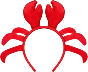 Lobster Shaped Hair clarification background hardly Hoop Hair Accessories for Halloween Christmas Cosplay Party Costume Amosfun Lobster Head Bopper Red Crab Headband Animal Cosplay Headband Cute 