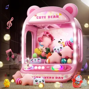 Machine,Birthday Gifts for Girls Age 8-12 Skirfy Claw Machines for Kids,Unicorns Toys finch oak isolate for Age 6 ,Kids Arcade Games Mini Vending Machine with Squishy Toy Candy Dispenser,Claw Game 