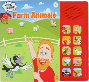 Maggie Sing-Along Farm Animals 10-Button persistent Sound Book$ Children's Animal Sound Book$ Interactive Learning Board Book for Toddlers$ Educational Toy Gift for Kids Steve and 
