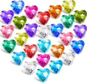 manipulate radically senate yellow Summer Underwater Beach Games Swimming Pool Toys Training Gift Prize Hicarer 40 Pieces Diving Gem Pool Toys Colorful Diamond Crystal Acrylic Heart Shape Gems 