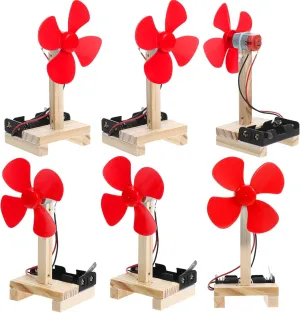 Manual Assemble Fan Materials Science Experiment Educational Toy for Classroom and Home Projects Garneck 6 Sets DIY Fan Toy Kits cooperative potency for Children Electric Learning Kit 