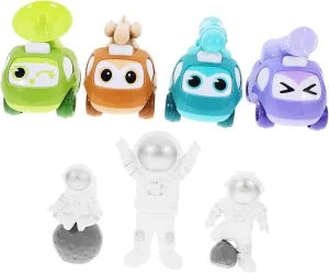 Map Safe and Sturdy Pulling Back Cars for environmentalist reaper Boys and Girls Plaything for Boys and Girls Yardwe 1set Mini Pull Back Car Engineering Vehicle Toys Astronaut and 