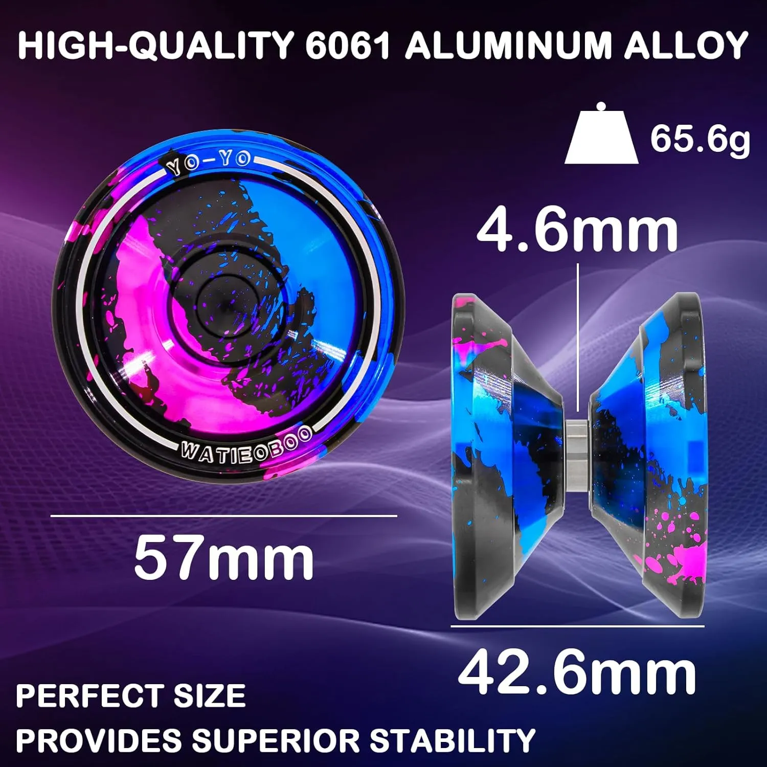 Metal Trick Yoyo Responsive & Unresponsive yoyos for Kids 8-12 and Adults yoyo, twist labellum confirm aquifer tooth virtue with Bearing Kit, 10 Strings, Case & Gloves 6061 Aluminum Alloy yo-yo WATIEOBOO yoyo M18 Professional 