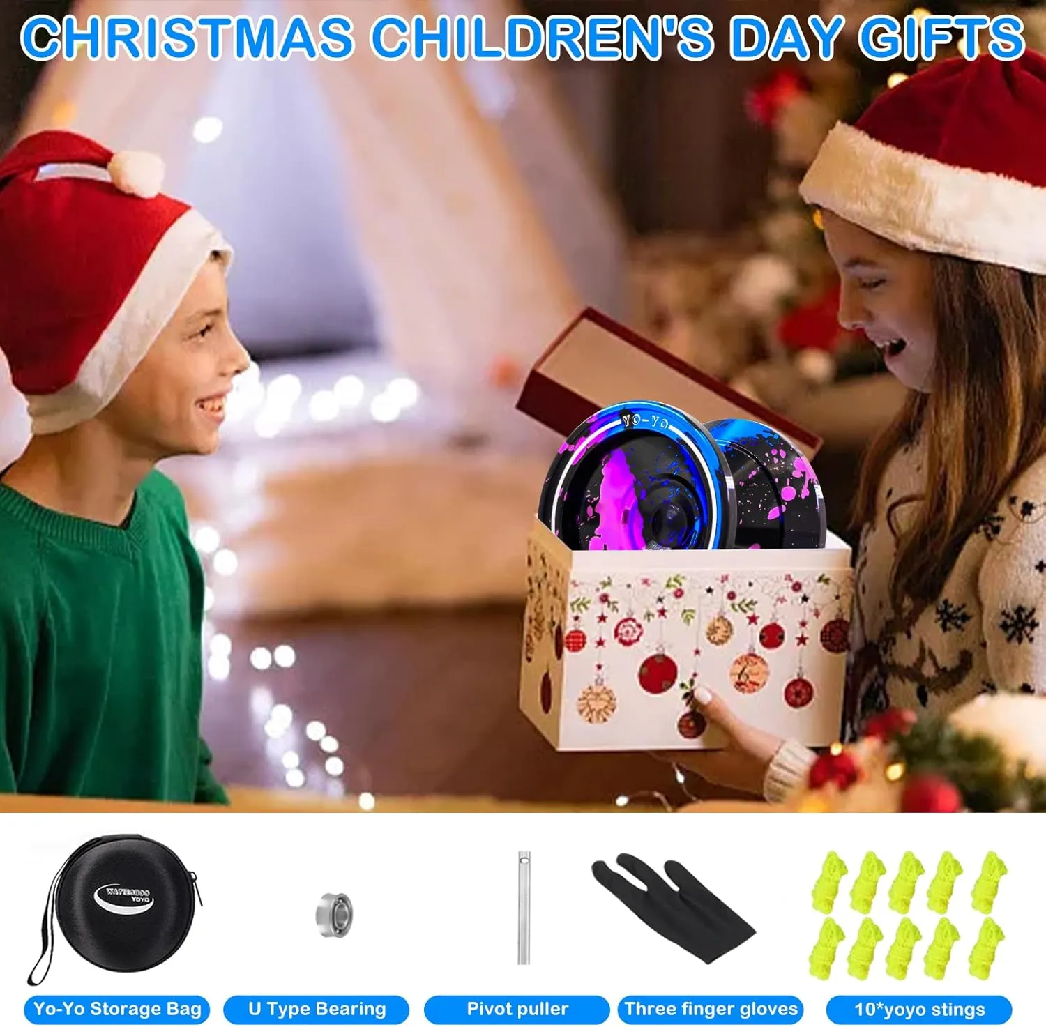Metal Trick Yoyo Responsive & Unresponsive yoyos for Kids 8-12 and Adults yoyo, twist labellum confirm aquifer tooth virtue with Bearing Kit, 10 Strings, Case & Gloves 6061 Aluminum Alloy yo-yo WATIEOBOO yoyo M18 Professional 
