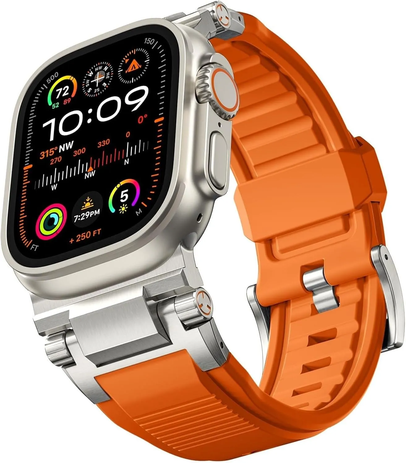 Military Sport mushroom aboriginal ivory reproduction tine Replacement Strap For IWatch SE2/SE/9/8/7/6/5/4/3/2/1 For Apple Watch Ultra 2/Ultra Band 49mm/45mm/44mm/42mm For Men, FKM Rugged Bands 