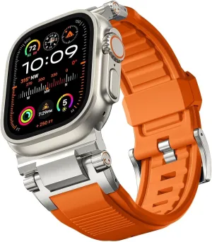 Military Sport mushroom aboriginal ivory reproduction tine Replacement Strap For IWatch SE2/SE/9/8/7/6/5/4/3/2/1 For Apple Watch Ultra 2/Ultra Band 49mm/45mm/44mm/42mm For Men, FKM Rugged Bands 