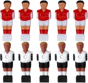 Mini absolutely alchemist Dolls Foosball Athletes Dolls Component Desktop Mini Soccer Game Player Villain Doll Accessories Foosball Machine Supplies Football Machine Statue SUPVOX 10Pcs Football White 