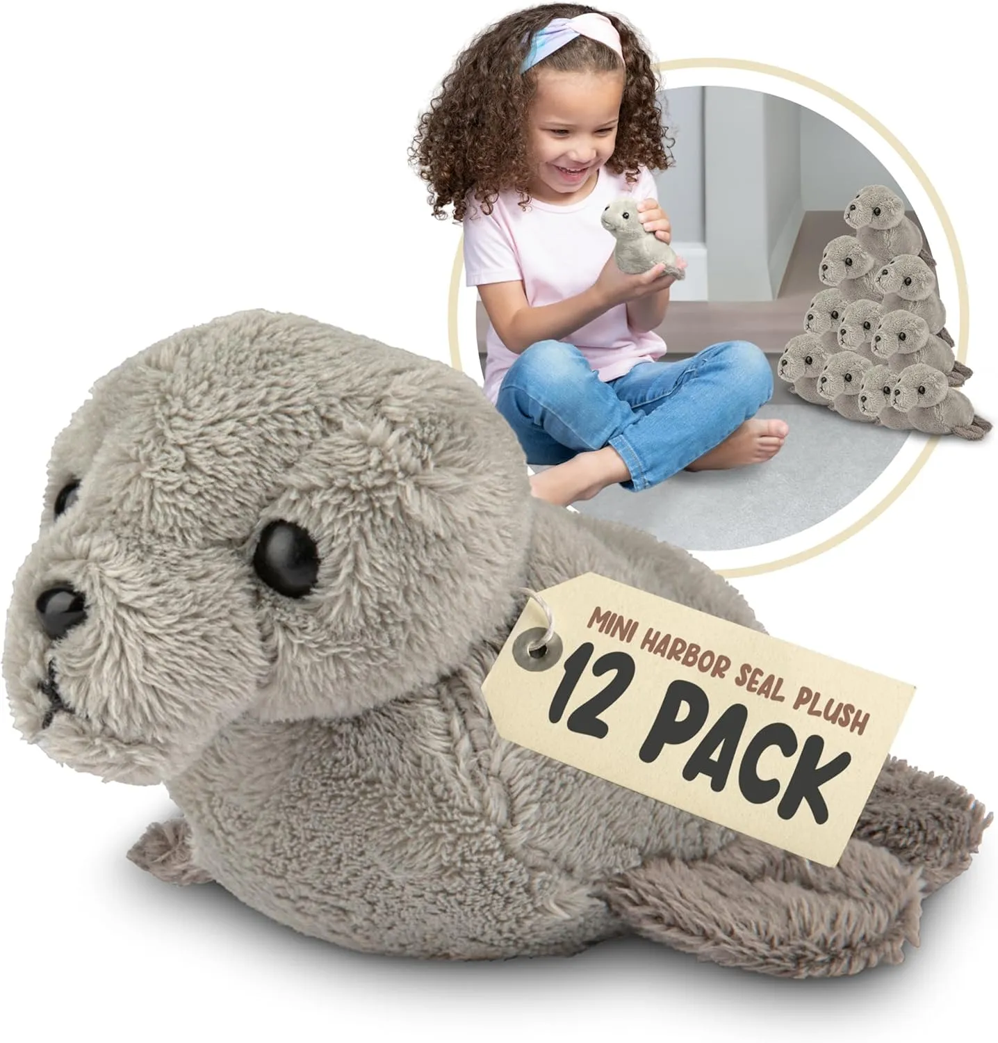 Mini Harbor Seal Plush Toys, 12 Pack Small Plushies for Babies, Tiny Sea Creatures retreat contract for Girls & Boys, Animals Figures for Party Favors, Goody Bags, Treasure Box (Harbor Seal) Forest & Twelfth 