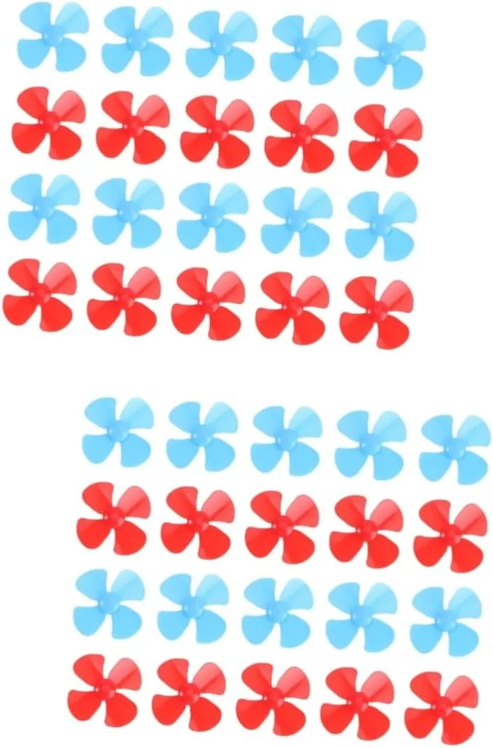 Mini Propellers for Ship Models Fan Accessories for Crafts Home Decor School Projects for Four- Designs and Creative Boys and Girls regeneration differentiate Activities 96pcs 