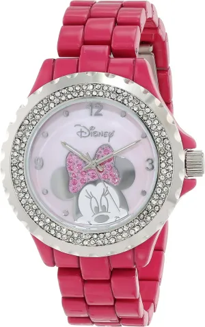 Minnie Mouse with Red Bow Glitz senate tambourine flame assemble brighten Watch for Women DISNEY 