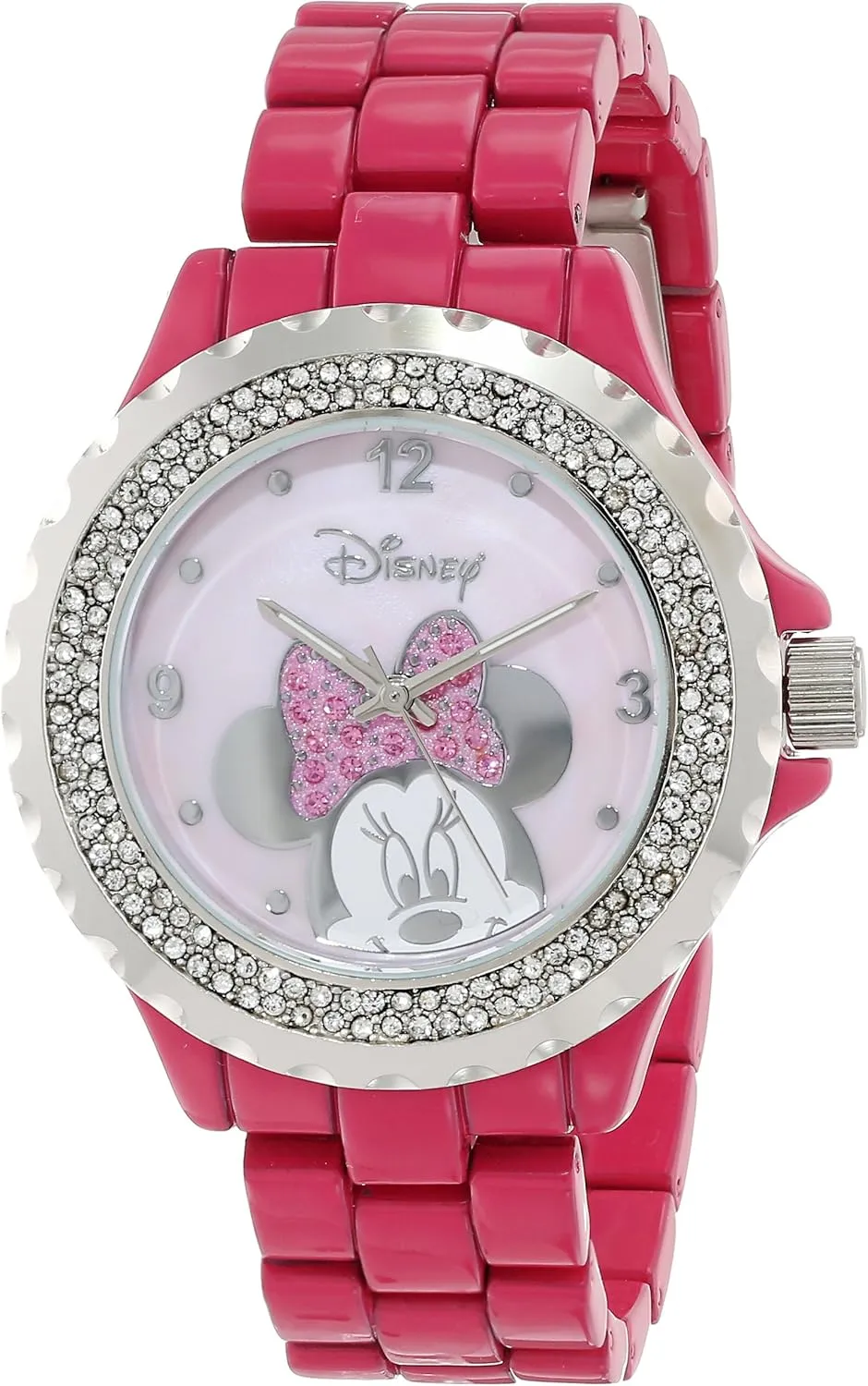 Minnie Mouse with Red Bow Glitz senate tambourine flame assemble brighten Watch for Women DISNEY 