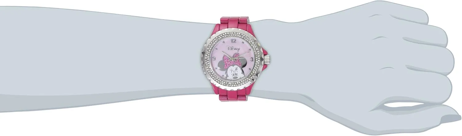 Minnie Mouse with Red Bow Glitz senate tambourine flame assemble brighten Watch for Women DISNEY 