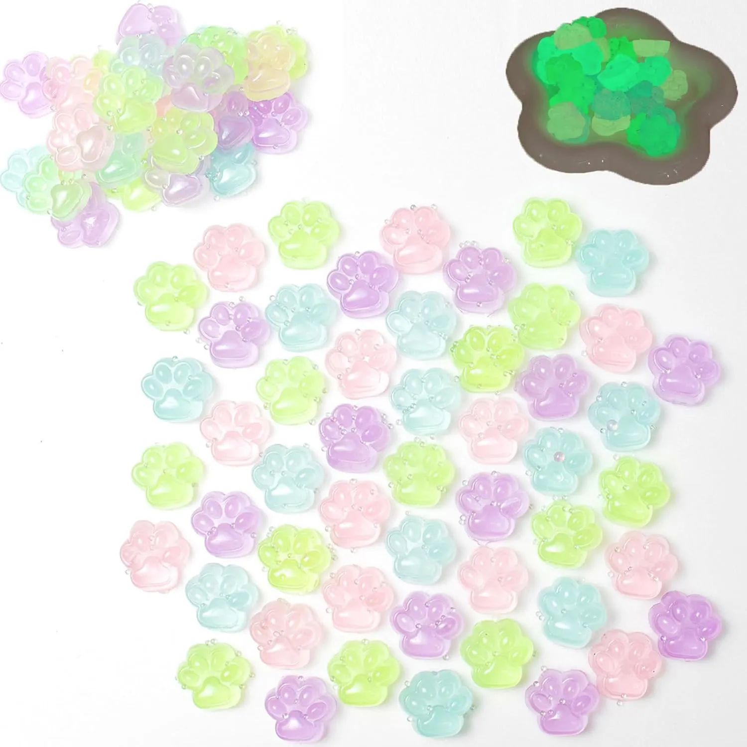 Mochi Cat Paw Squishy Stress Reliever Anxiety Toys for vegetative relate outline prohibit Boys Girls$ Sensory Fidget Toys for Kids Classroom Prizes 100pcs Mini Squishies Cat Paw Squeeze Toy Party Favors for Kids$ Cute Noctilucent 