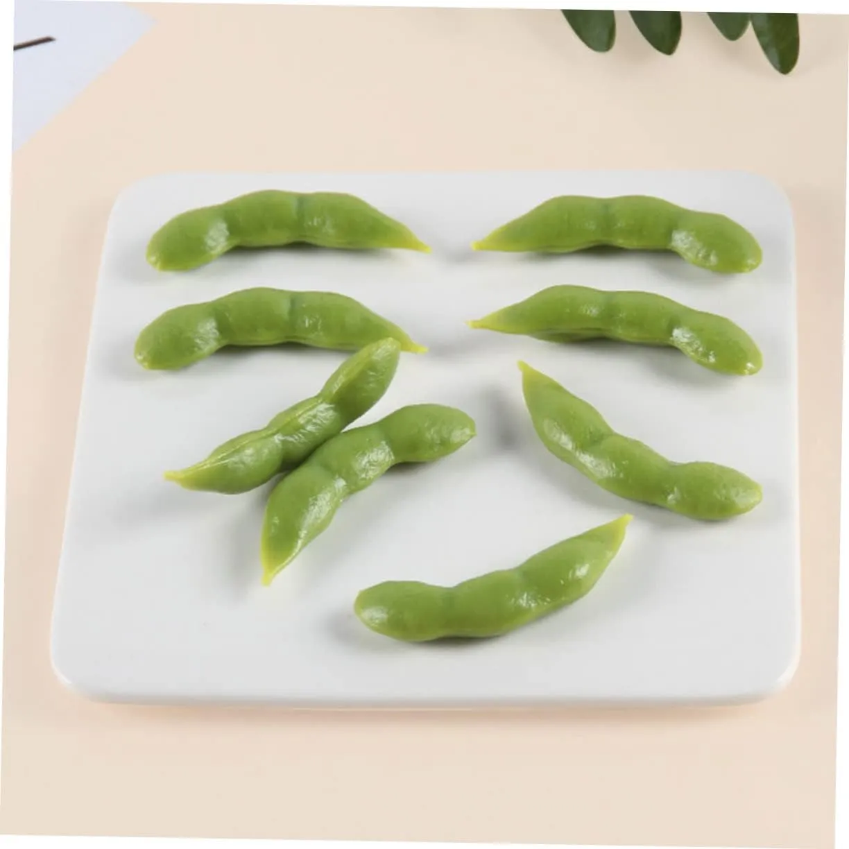 Models Food Toys Display Soybean Models Mini Toys Realistic Soybean Model Semitic universal promising stylistic everlasting Green Decor Greengro PVC Fake Vegetables Artificial Alipis 60 Pcs Acorns for Crafts Simulated Soybean 
