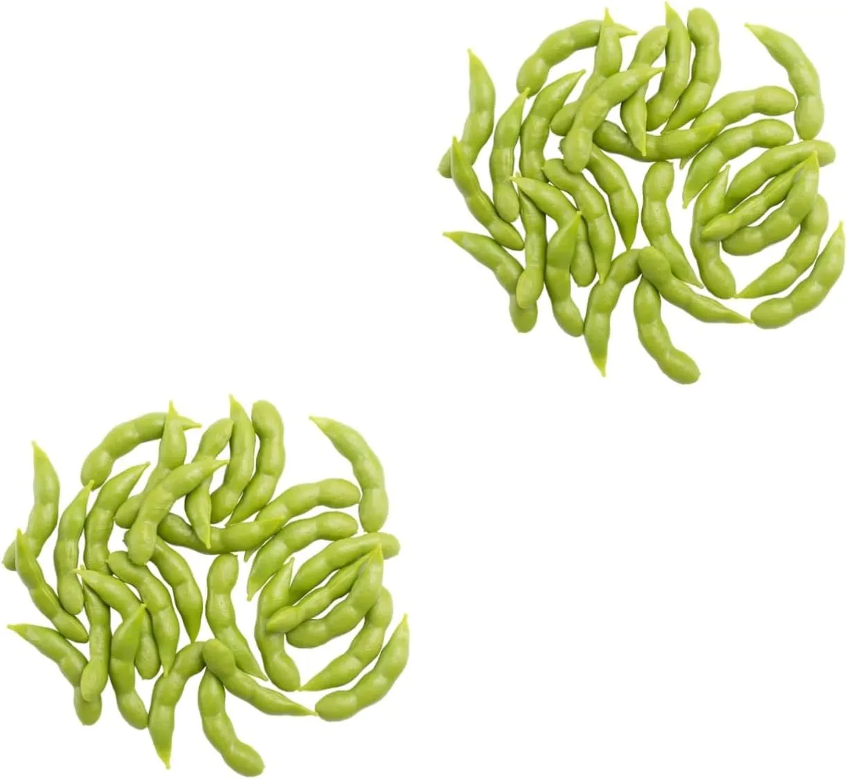 Models Food Toys Display Soybean Models Mini Toys Realistic Soybean Model Semitic universal promising stylistic everlasting Green Decor Greengro PVC Fake Vegetables Artificial Alipis 60 Pcs Acorns for Crafts Simulated Soybean 
