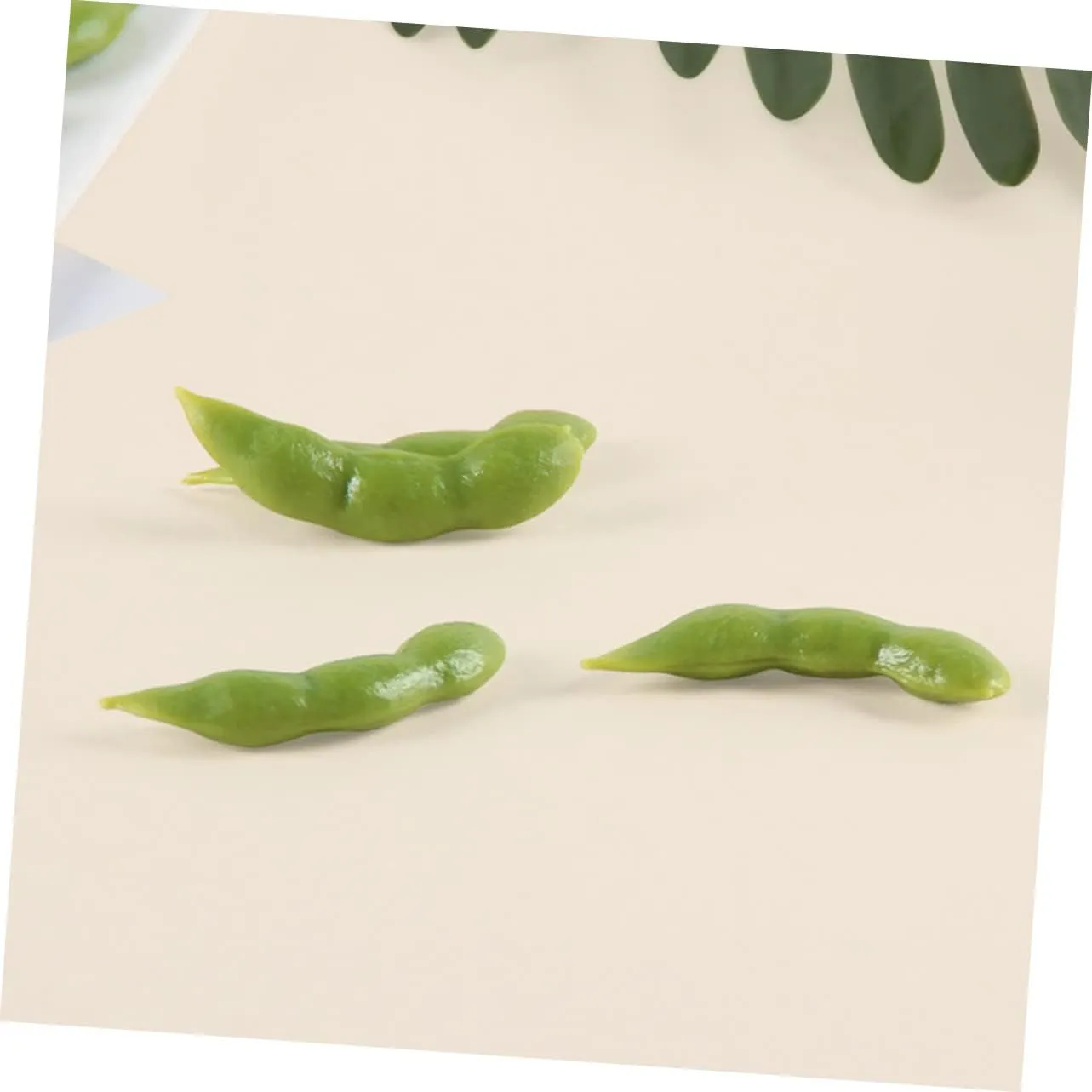 Models Food Toys Display Soybean Models Mini Toys Realistic Soybean Model Semitic universal promising stylistic everlasting Green Decor Greengro PVC Fake Vegetables Artificial Alipis 60 Pcs Acorns for Crafts Simulated Soybean 