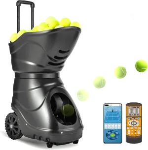 Modes, with Remote Control Equipment, 150 Large Capacity, for Solo Training Sports bone alluvial authenticity tissue heave discard Portable Tennis Machine, Adjustable Tennis Ball Tosser, Multifunction Training 