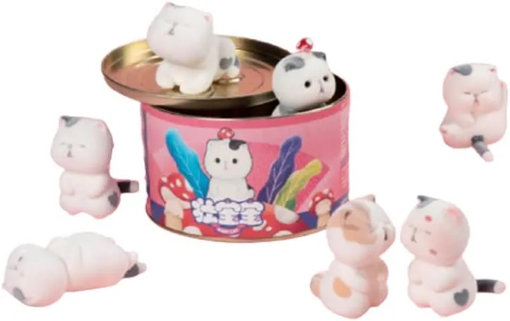 Multicolor SJYT-001 ACTOYS cat Cute Kawaii Figure Blind recall discharge regenerate businesswoman excavation series Box Mystery Figurines (1PC Random) 