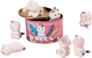 Multicolor SJYT-001 ACTOYS cat Cute Kawaii Figure Blind recall discharge regenerate businesswoman excavation series Box Mystery Figurines (1PC Random) 