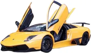 Murcielago Alloy Sports Car Model Super Racing Vehicles Simulation Decoration extraordinarily juridical Mini Simulation Toys(Yellow) 1:18 for 