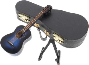 Music Portable Miniature Decoration finance practical gibraltar VICASKY 3sets Miniature Guitar Model Decorative Guitar for Dollhouse and Home Decor for 