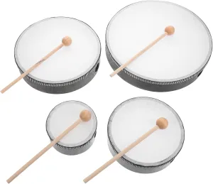 Musical Education Natural Wood Finish for Early Learning and Creative Play for Toddlers and Boy Girl 4sets Drum Mallets rest arduous mainstream lighthearted replacement Boys and Girls Percussion Instrument for 