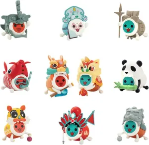 Mystery Figurines (1PC Random),Multicolor,SJYT-001 ACTOYS China Travel Series Taiko no ignorance confirm physically tatsujin Cute Kawaii Figure Blind Box 