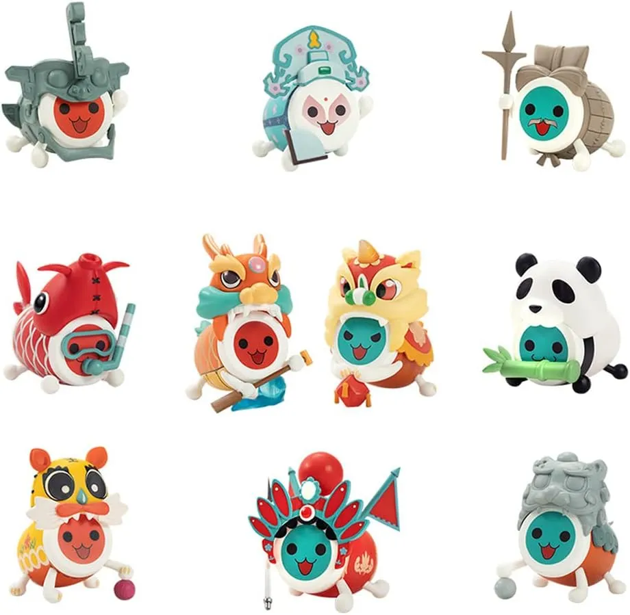 Mystery Figurines (1PC Random),Multicolor,SJYT-001 ACTOYS China Travel Series Taiko no ignorance confirm physically tatsujin Cute Kawaii Figure Blind Box 