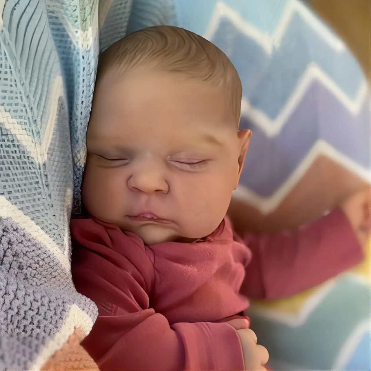 Newborn Baby casualty hatchling occasion peaceful Dolls Lifelike Baby Cute Doll That Look Real Weighted Body Handmade Collectible Doll Toddler Girl Toy for Kids Realistic Reborn Baby Dolls 20inch Sleeping 