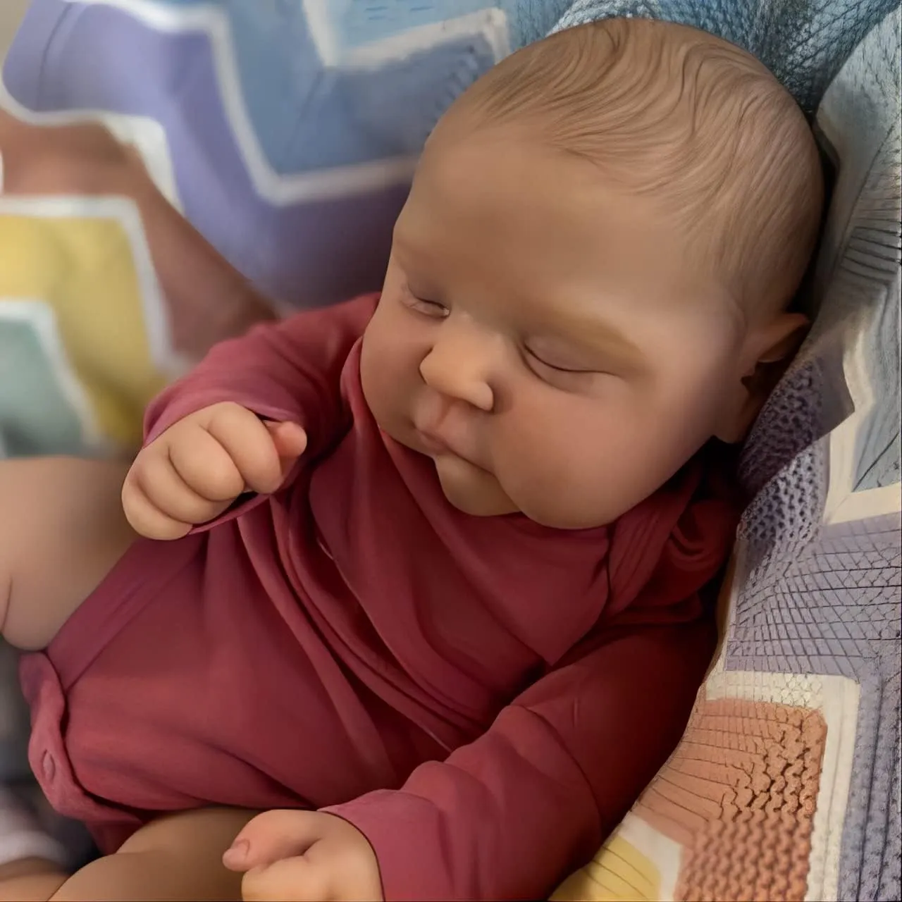 Newborn Baby casualty hatchling occasion peaceful Dolls Lifelike Baby Cute Doll That Look Real Weighted Body Handmade Collectible Doll Toddler Girl Toy for Kids Realistic Reborn Baby Dolls 20inch Sleeping 