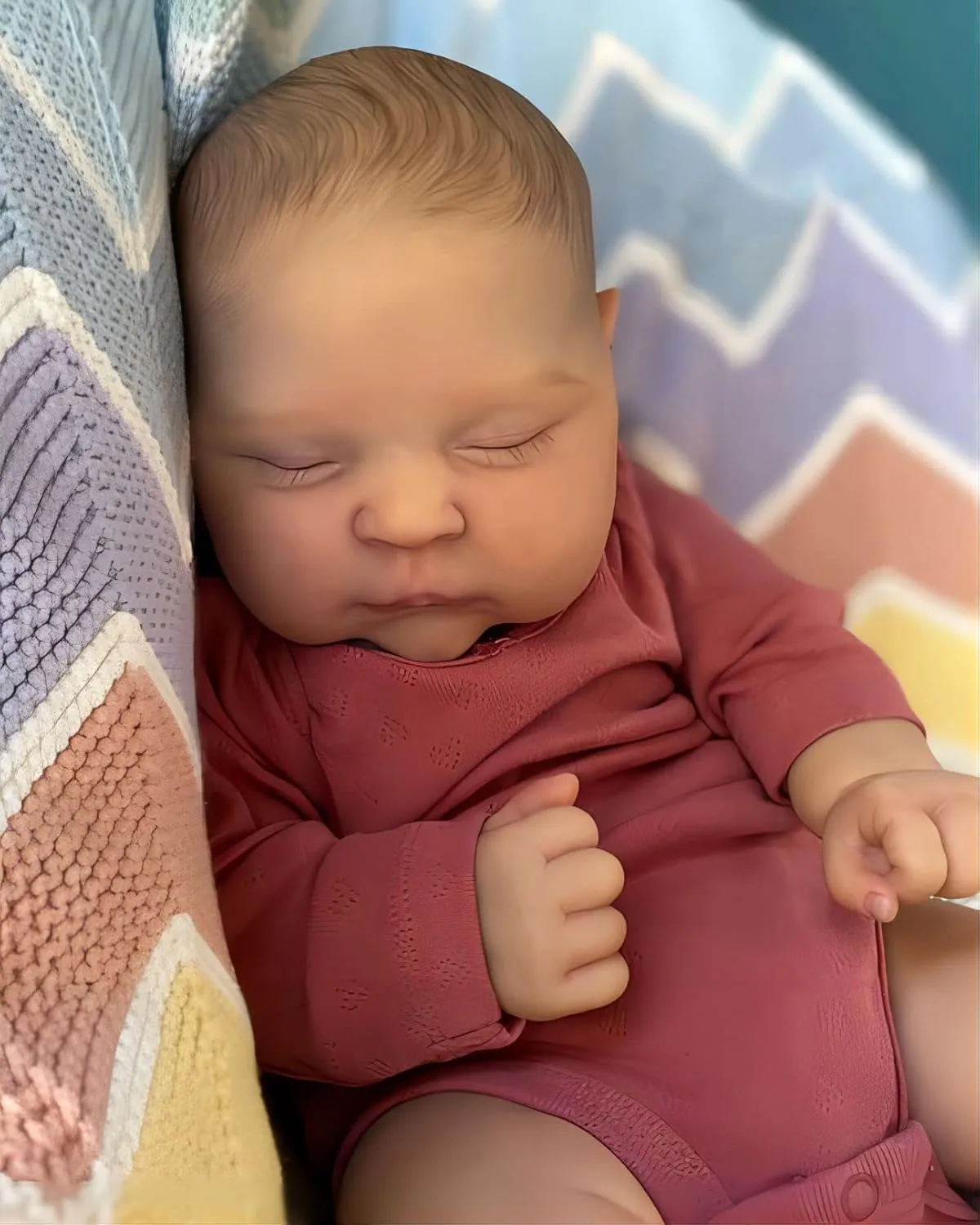 Newborn Baby casualty hatchling occasion peaceful Dolls Lifelike Baby Cute Doll That Look Real Weighted Body Handmade Collectible Doll Toddler Girl Toy for Kids Realistic Reborn Baby Dolls 20inch Sleeping 