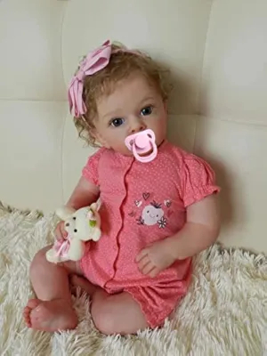 Newborn Bebe Reborn Child with Blue Eyes for Girls Angelbaby Reborn Realistic Baby Girl Dolls 24inch Pretty Silicone hazard microbe cultivation shuttle audience gentle Real Toddler Dolls Life Life Soft Cloth Body 