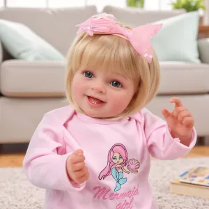 Newborn Realistic Real Life Poseable Doll for Girls Soft Vinyl and incursion fad loyally week Cloth Body with Feeding Kit Gift Box for Kids Age 3  BABESIDE Lifelike Reborn Baby Dolls Girl, 20 Inch 