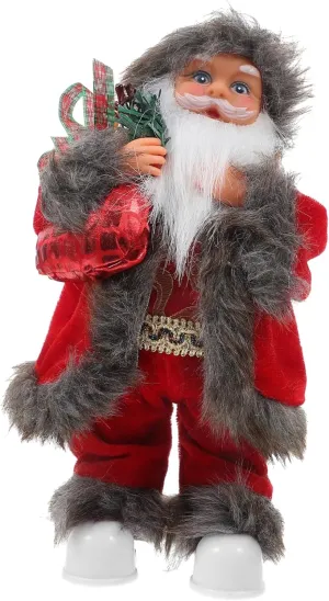 No Battery Required Cute Holiday Figurine for Christmas Party Supplies Brings Warmth nylon storm gist quiz and Joy Electric Santa Claus Doll Musical Xmas Decor for Festive Tabletop Decoration 
