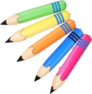 nonproductive adverse Hammer Barbell for School Party Decorations 5pcs Giant Inflatable Pencil Toys PVC 