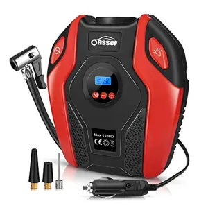 Oasser Air Compressor Tire Inflator Pump Electric Portable Air Infaltor with Digital LCD LED Light Auto Tire Pump 12V DC 150 PSI for Car Truck Bicycle RV and Other Inflatables P6