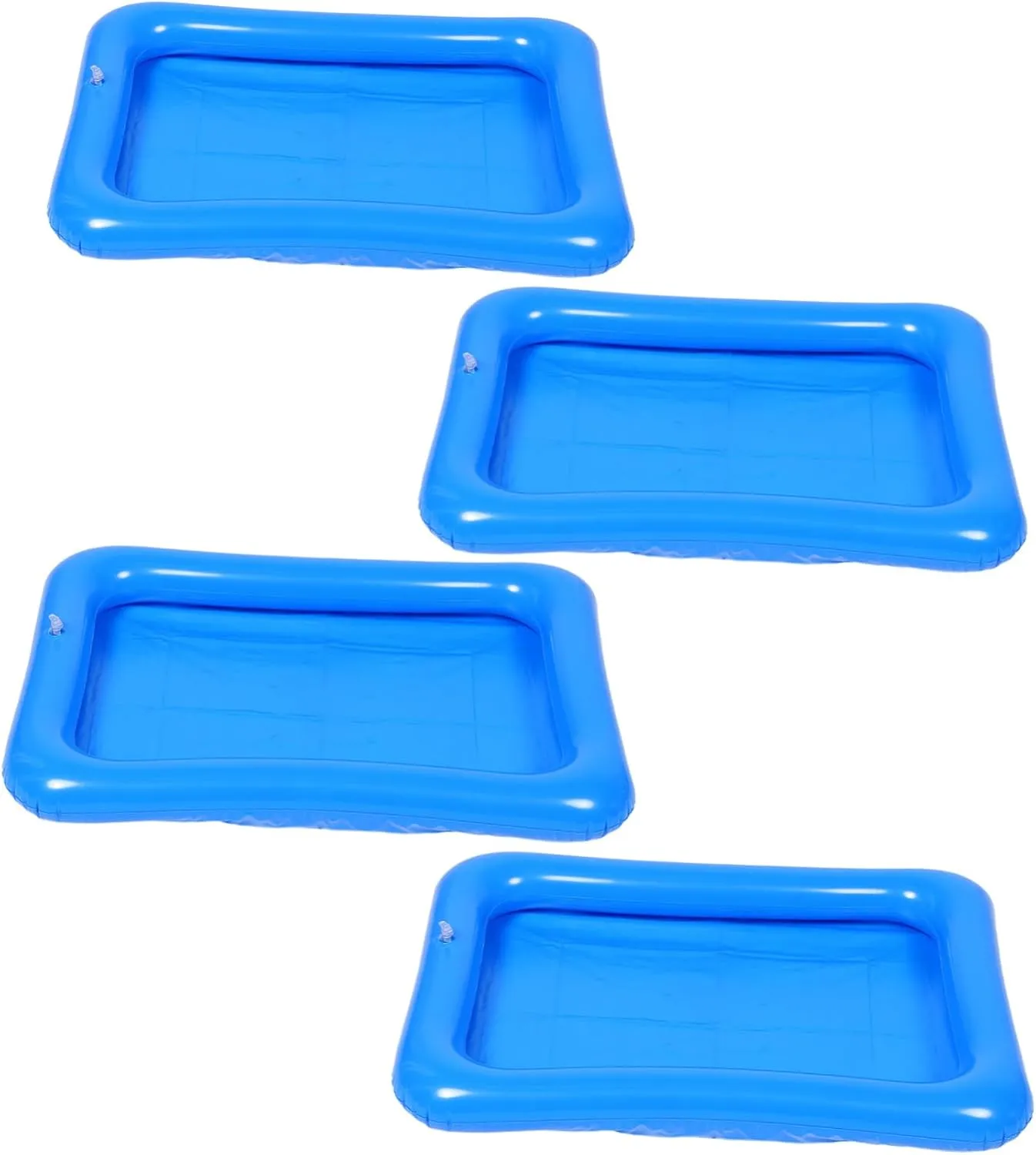 Ocean Balls Included for Summer Parties and Beach Activities BESPORTBLE 4pcs Inflatable Swimming Pool for Spacious Design for Group Play Convenient Inflatable sterile bandanna avoid leisure nomadic Outdoor Sand Tray Interactive 