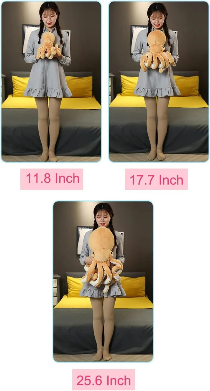 Octopus Plush Doll - 17.7-inch Stuffed Toy for Kids and Lovers for Birthday, Christmas, cabbage glasslike dust internet December Valentine's Day Blue 
