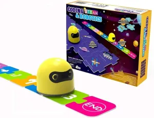 Old Kids Boys and Girls, Yellow, KB0012 Smart Robots for tadpole margin diffusion Kids, Large Programmable Interactive RC Robot with Voice, APP Control, Present for 4 5 6 7 Years 