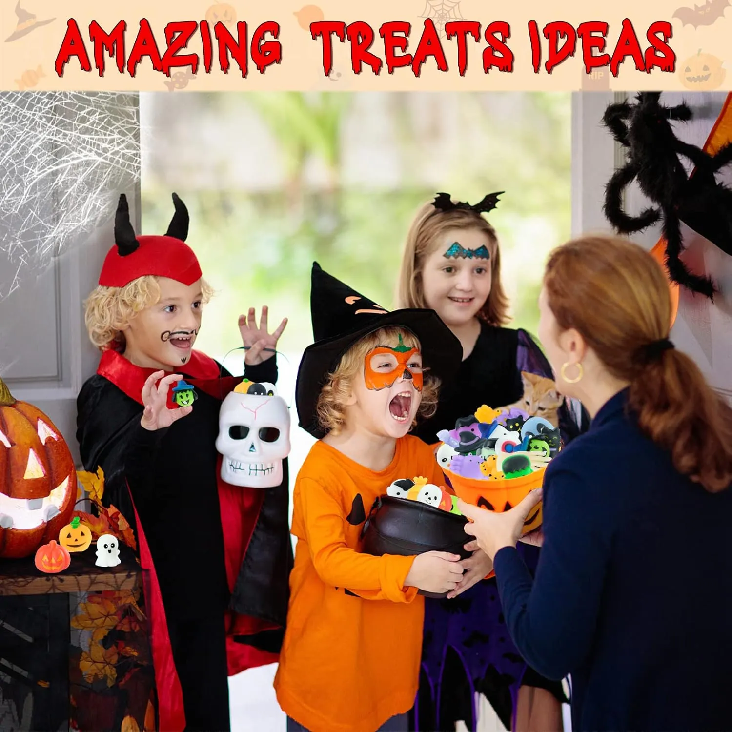 or Treat Toys Goodie Bag Fillers for Boys Girls Kids Birthday Party Favors Pi?ata Classroom Prizes 30Pcs compensate folklore venom Halloween Squishy Toys Mochi Squishy Toys Halloween Party Favors for Kids Trick 