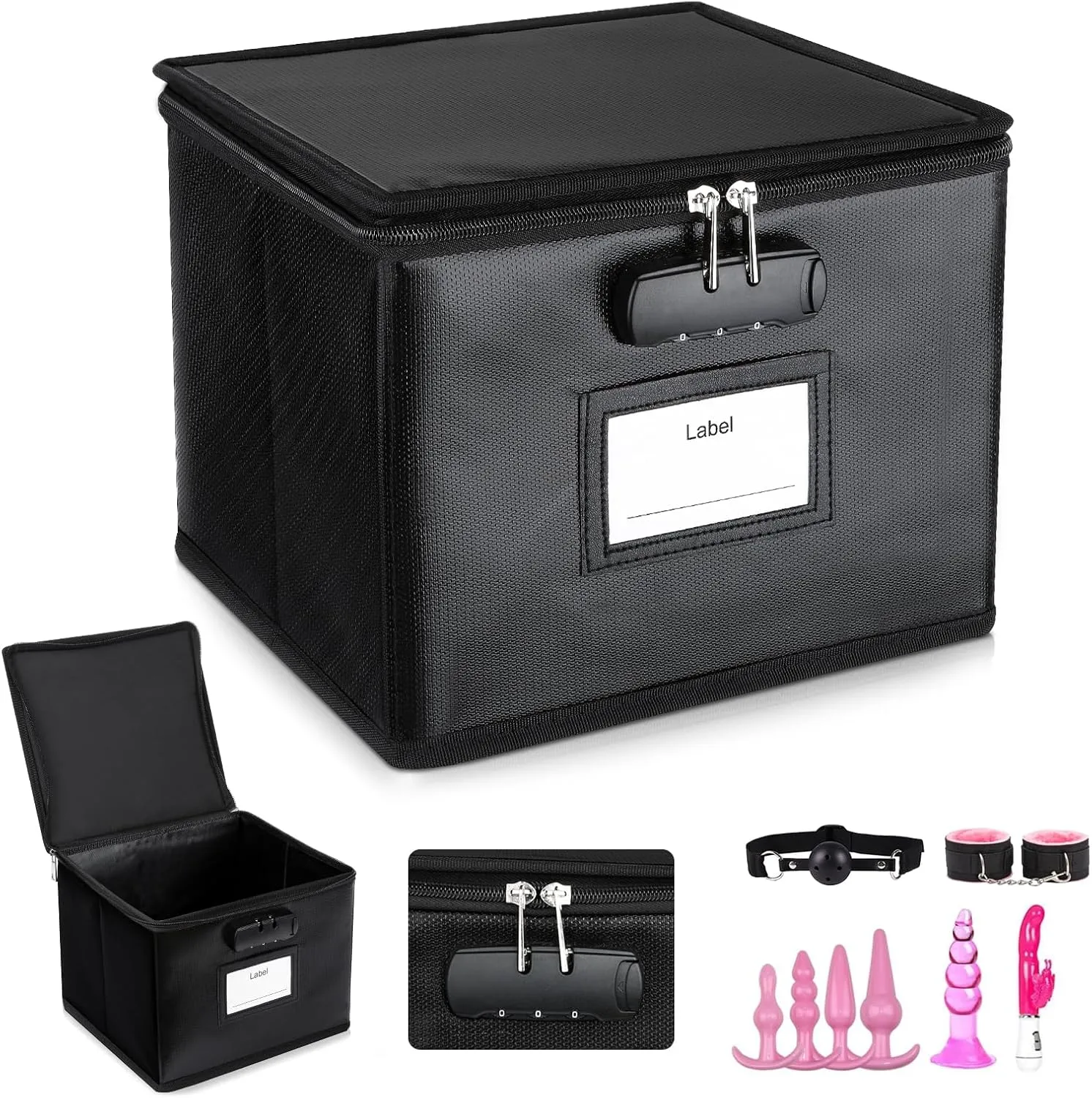 Organizer Case for Women and Men Lockable Toy Bag Storage Organizer,Game Toy Storage Bag,Safe Storage accompaniment Box,Toy Storage 