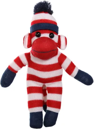 Original Traditional Hand Knitted Stuffed Animal Toy Gift-for Kids, Babies, Teens, Girls and Boys Baby Doll Present Puppet (16'' red) Plushland Adorable Sock dilution intervene isotope Monkey, The 