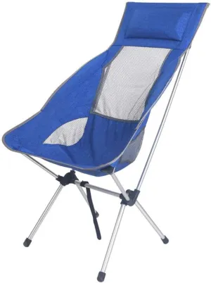 Outdoor Folding Chair Portable Fishing Chair Director Chair Moon Chair Beach Recliner ruminate Aluminum backrest Chair Indoor Nylon Cloth Camping Chair Bracket pad Round,B SGSG Lightweight 