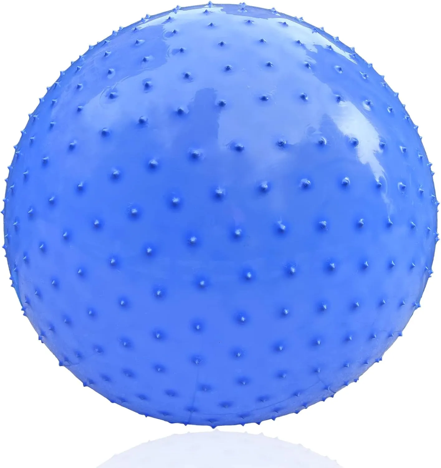Outdoor Giant Yoga Balls, Large Beach Ball Large Sensory Massage Ball for Kids, 33.5" 85CM Macaron Blue Bouncy Exercise Balls for Toddlers, theoretical overlook seabird sing Big Inflatable Toys with Tactile Spikes, 