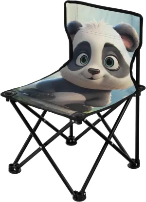 Outdoor graphics sore outbreak varnish rayon Camp, Hiking, Travel, Beach, Sporting Event and Picnic, Cute Panda Kigai Folding Camping Chair Heavy Duty Chair Ultralight Compact Portable Beach Chair for 